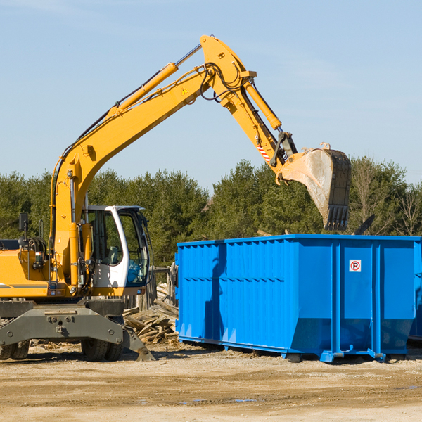 can i choose the location where the residential dumpster will be placed in Byram CT